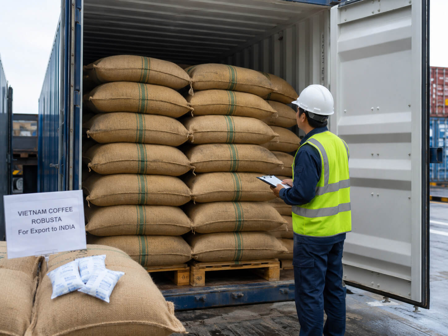 Kiểm tra container trước khi stuffing